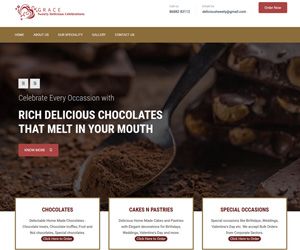 Home Made Chocolates Web Design Hyderabad - Clients